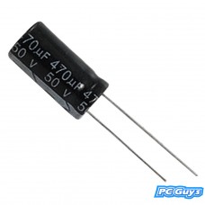 1x 470uF 63V Radial Electrolytic Capacitor 105C 12.5x20mm